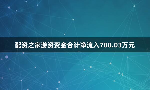 配资之家游资资金合计净流入788.03万元